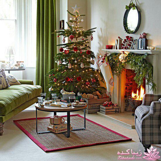 دکوراسیون سبز و قرمز 